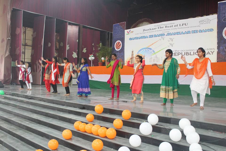 As a part of the celebrations, LPU- NCC Cadets marched past the campus. LPU students presented cultural dances, songs and plays to build harmony, development, prosperity and peace