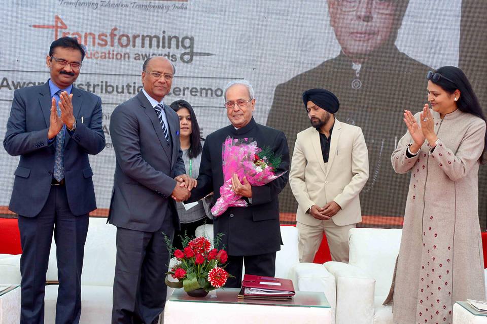 Pranab Mukherjee conferred LPU's Transforming Education Awards