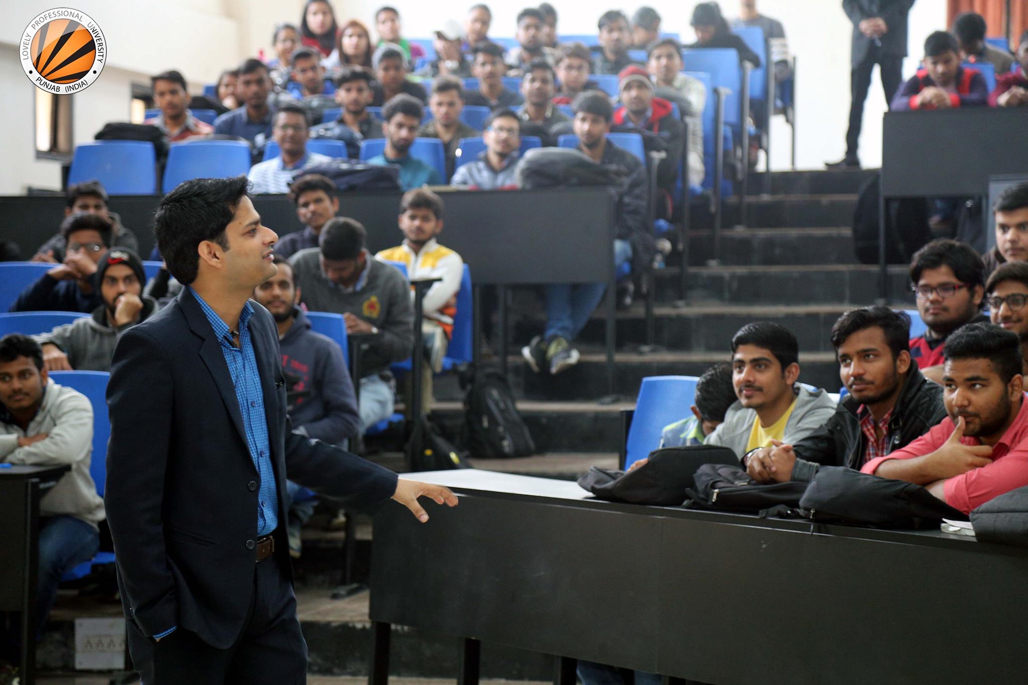 LPU Alumnus Rahul Tyagi interacted with LPU Students