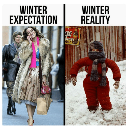 Winter Expectation v/s Reality