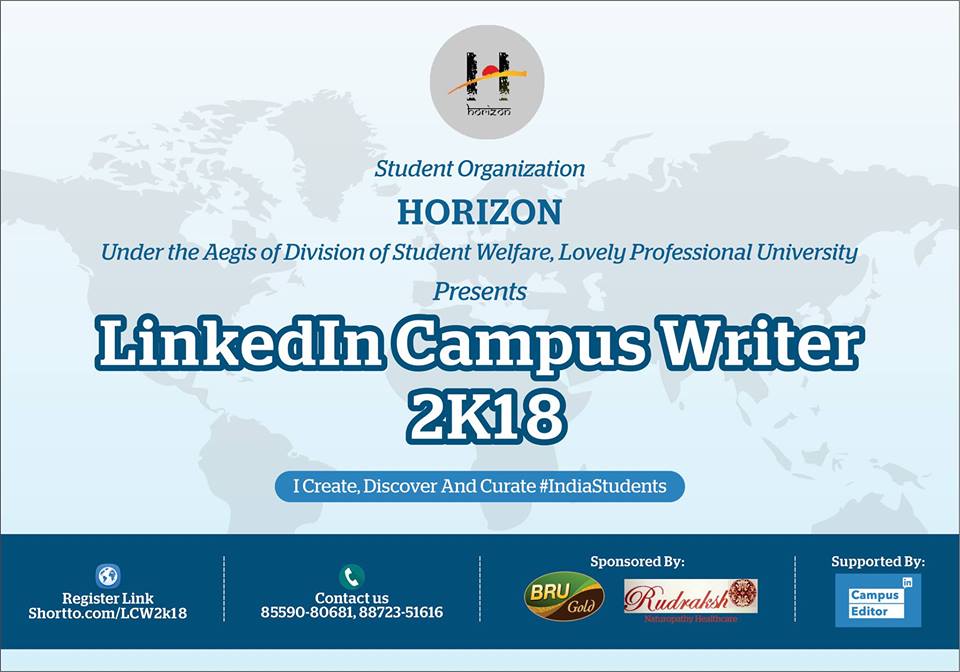 LinkedIn Campus Writer 2018