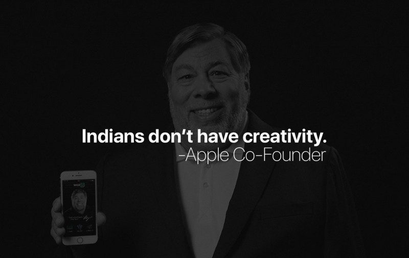 Indians lack Creativity - Apple Co Founder