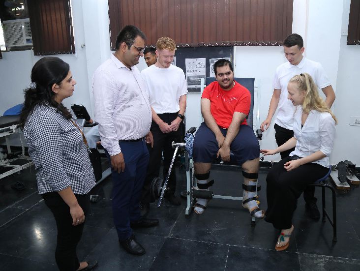 Students of Physiotherapy from Teesside University, UK reached LPU Campus