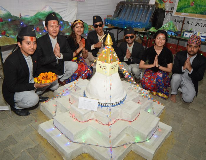 International and Indian students of LPU exhibiting their stalls of their respective countries during ONE WORLD at Lovely Professional University campus. (4)