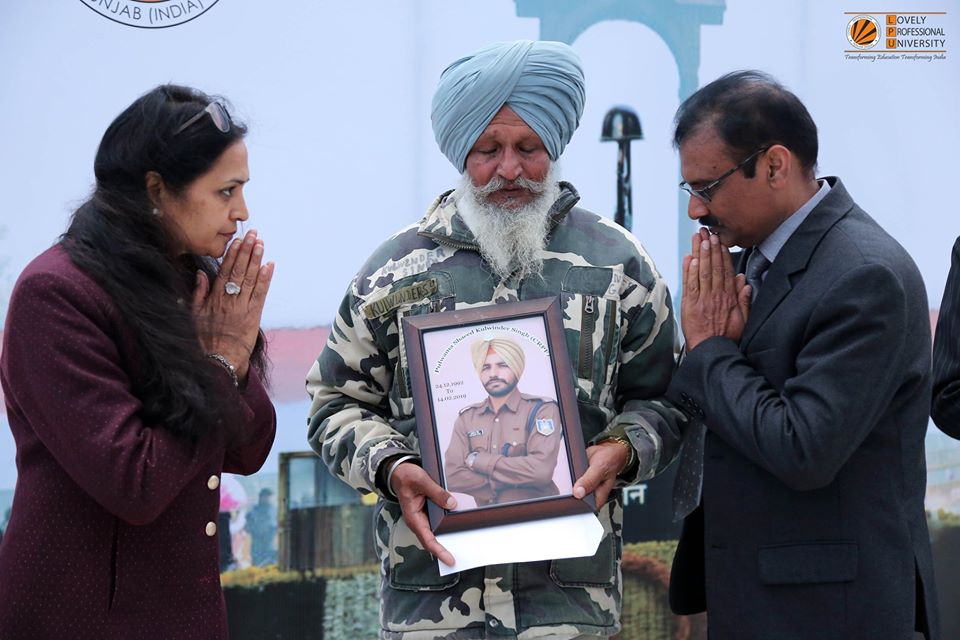 LPU Pays Tribute to Pulwama Attack Martyrs