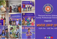 Glimpse of the Winter Camp 2018 of LPU-NSS