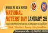 National Voters Day on 25th January