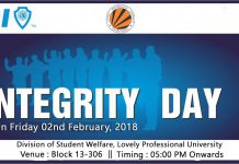 Join LPU–NSS for observing Integrity day