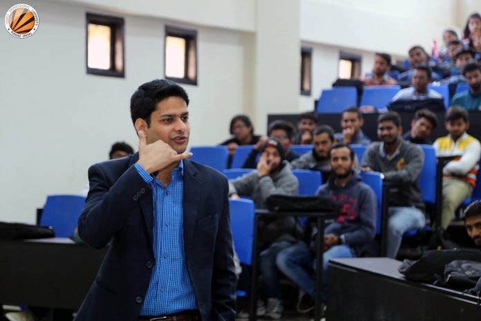 LPU Alumnus Rahul Tyagi interacted with LPU Students
