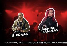 Jasmine Sandlas, B Praak and Nissi Band will perform Live at LPU