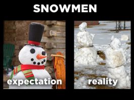 Winter Expectation v/s Reality