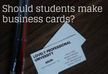 Should students make business cards