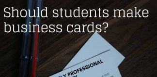 Should students make business cards