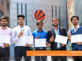 LPU’s Oscar Motion Pictures’ short film bagged 1st runner-up in “Campus Gully”