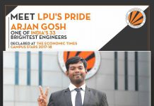 LPU’s 3rd year Mechanical Engineering student among Economic Times Campus Stars 2017-18