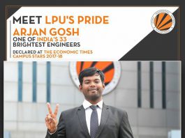 LPU’s 3rd year Mechanical Engineering student among Economic Times Campus Stars 2017-18