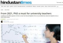 From 2021, PhD a Must for University Teachers