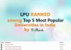 LPU Ranked Among Top 5 Most Popular Universities in India