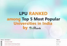 LPU Ranked Among Top 5 Most Popular Universities in India