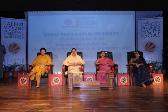 Women Leaders Participate in Interactive Session on 'Role of Women in Social and Corporate Life' at LPU Campus