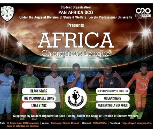 LPU is Organizing "African Football Championship" for Its International Students