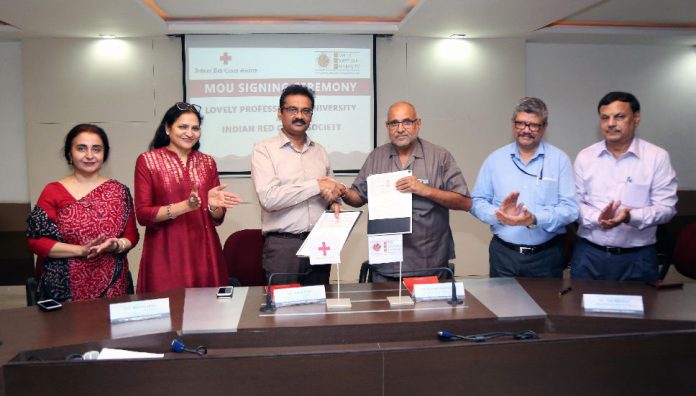 LPU Signs MoU with Indian Red Cross Society (IRCS)