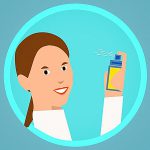 woman-using-spray-