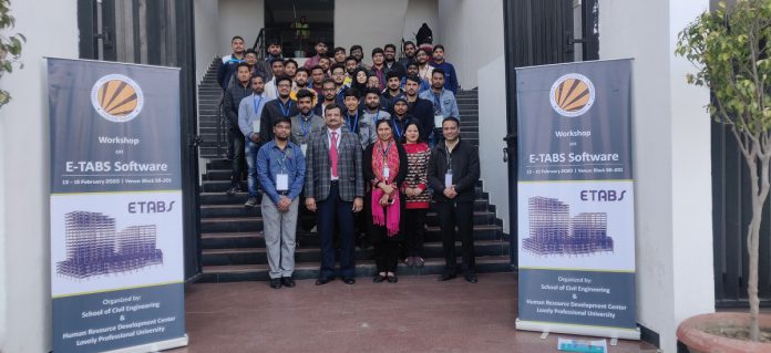 Three-day Workshop on E-TABS Software held at LPU