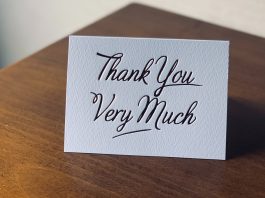 A Small Gesture Of Thanks