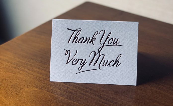 A Small Gesture Of Thanks