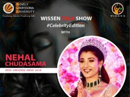 ENTICING TALK SHOW ILLUSTRIOUS MISS UNIVERSE MS. NEHAL CHUDASAMA