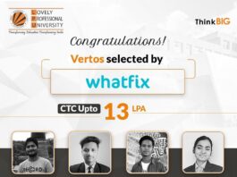 Four LPU Vertos selected by a leading software company, Whatfix