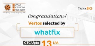 Four LPU Vertos selected by a leading software company, Whatfix