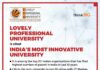 India's most innovative universities Lovely Professional University stands tall