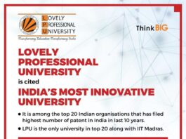 India's most innovative universities Lovely Professional University stands tall