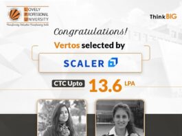 LPU Students selected by one of leading upskilling platforms, Scaler