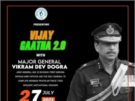 Vijay Gatha 2.0 with Maj Gen Vikram Dev Dogra