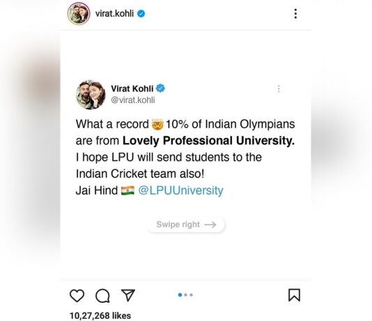 When Virat Kohli appreciated LPU Vertos at Tokyo Olympics 2020