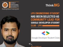 LPU Verto appointed as Community Lead for Google Developer Student Clubs