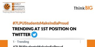 Netizen's flooding Twitter with a trend 7LPUStudentsMakeIndiaProud