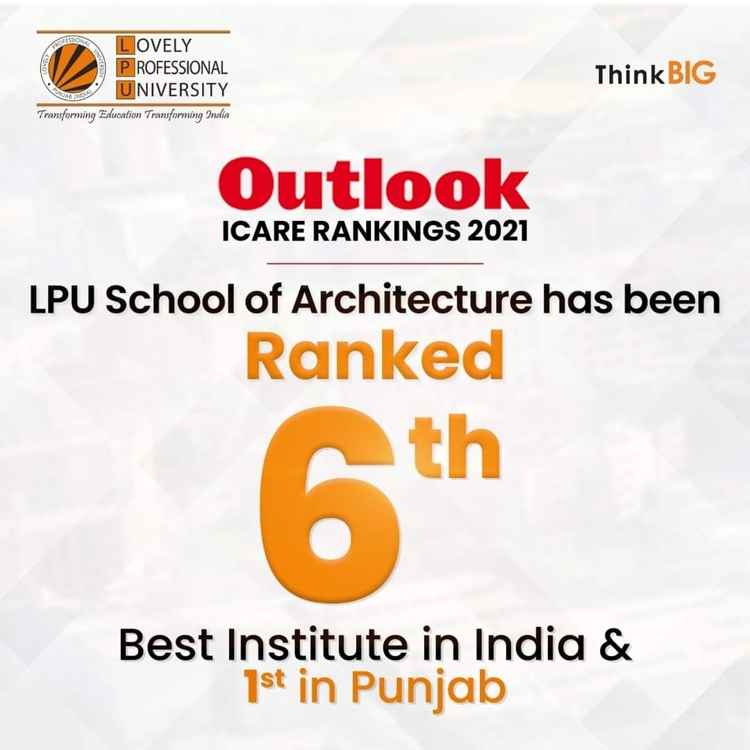 Lovely Professional University upholds pure dominance over Outlook ICARE rankings 2021!