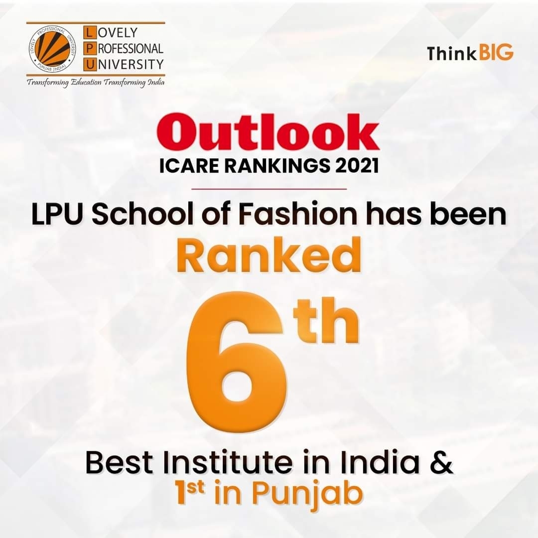 Lovely Professional University upholds pure dominance over Outlook ICARE rankings 2021!