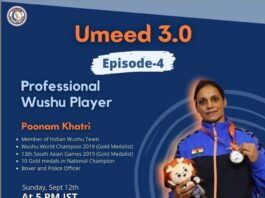 An inspirational session with esteemed Wushu player, Poonam Khatri