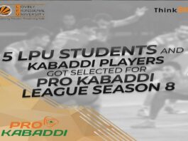 Five LPU Students Selected for Pro Kabaddi League Season 8