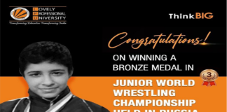 LPU Student Simran Clinches Bronze in Junior World Wrestling Championship