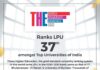 LPU ranks 37th amongst elite universities in India