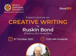 Expert lecture on Creative Writing by Ruskin Bond