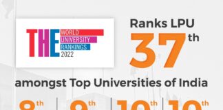 LPU ranking by The Times Higher Education World University Rankings