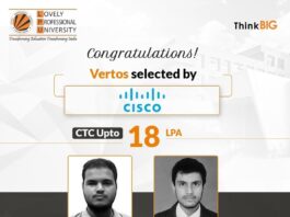 LPU's prodigy duo gets placed at Cisco