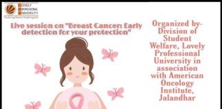 Live session on “Breast Cancer: Early detection for your protection